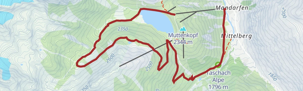 Route map: Zwei Seenwanderung (Rifflsee/Plodersee)